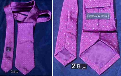 28 CORBATA CHRIS Y CRIS SEDA